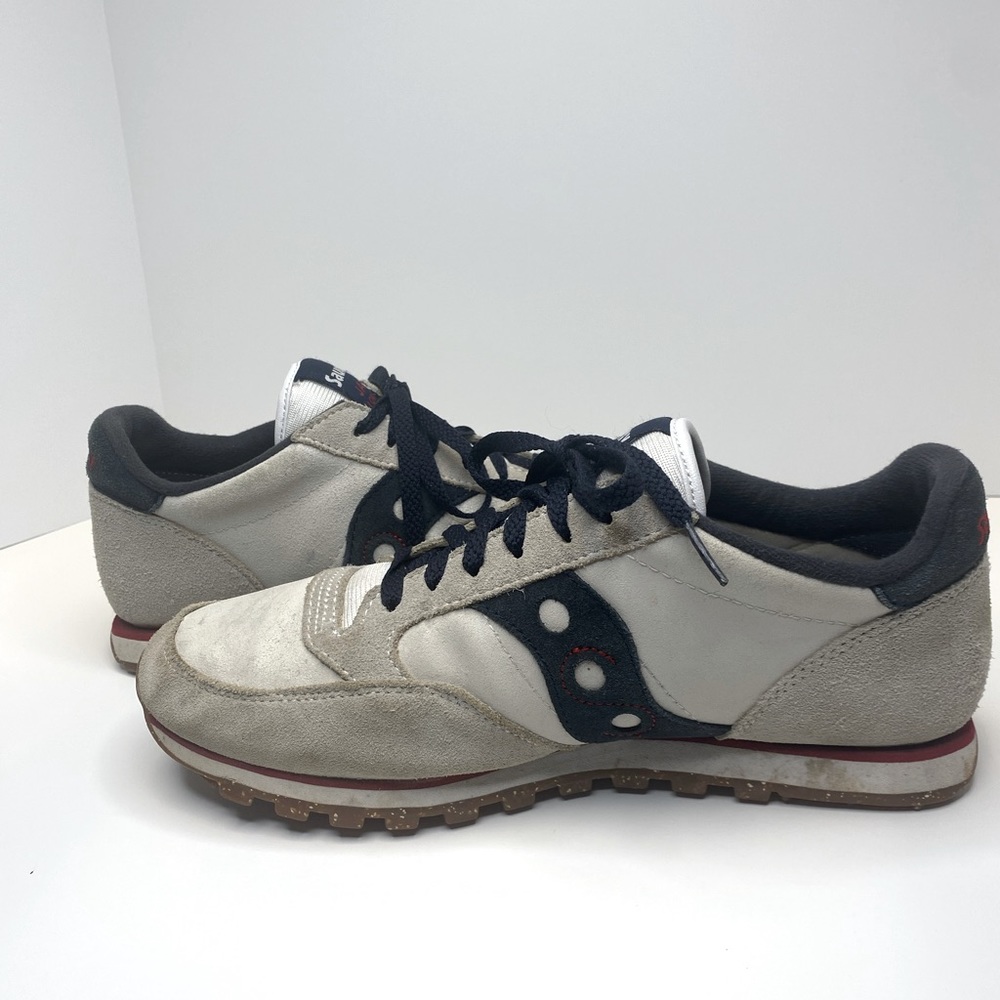 Saucony Men's Athletic Sneakers in Beige, Black, and Maroon - Picture 5 of 8